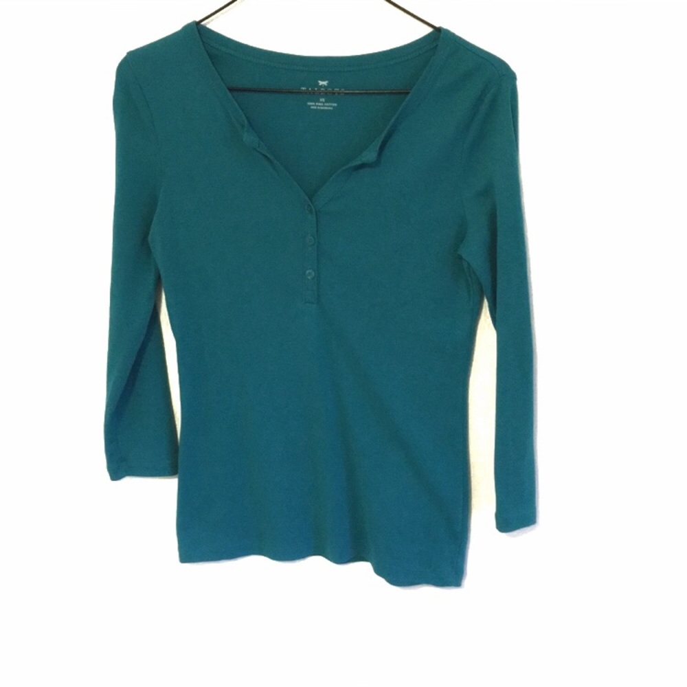 Talbots Pima Cotton 3/4 Tee size XS